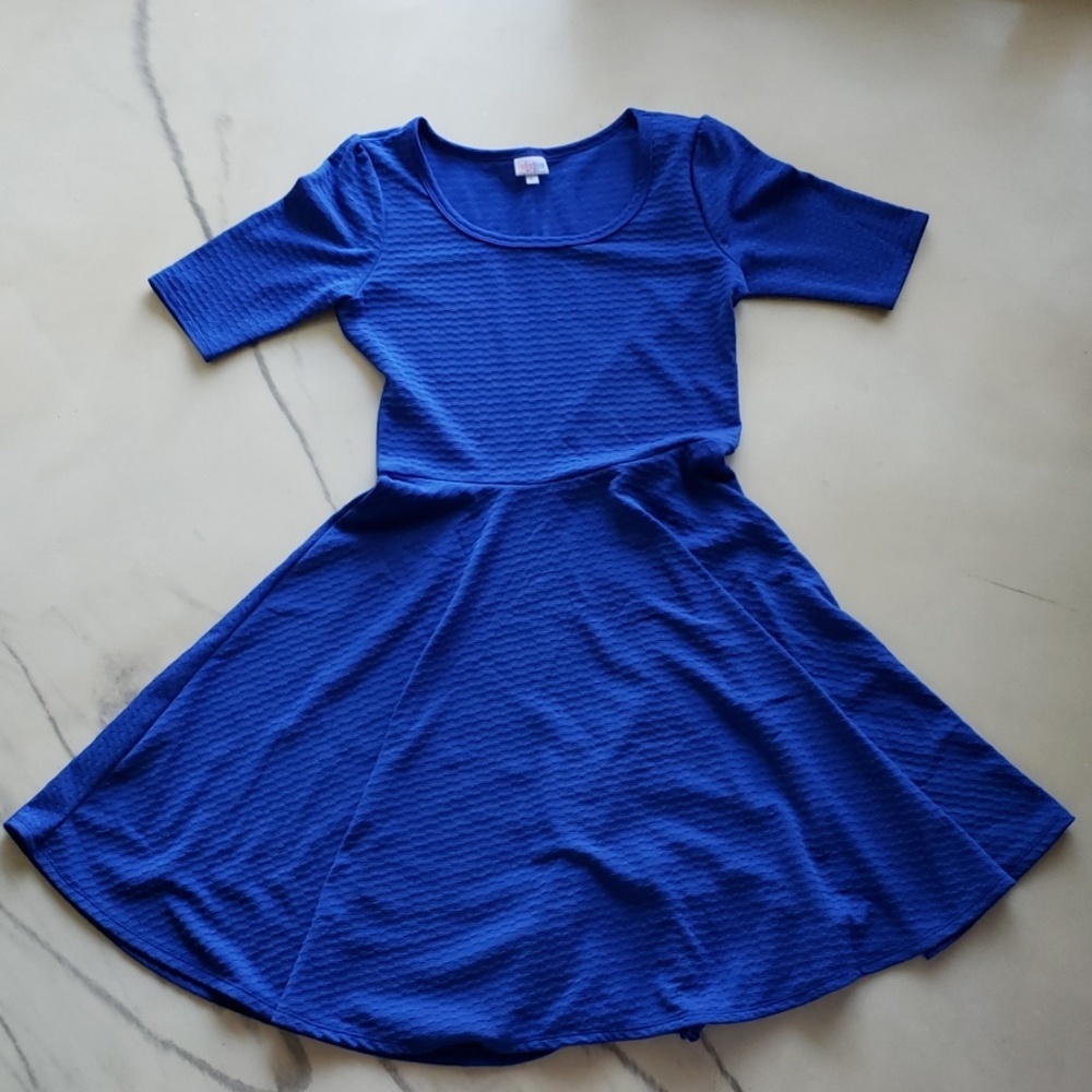 EUC LLR L Royal Blue Nicole Dress